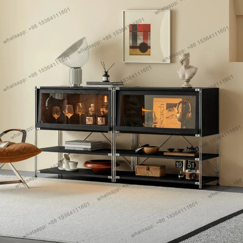 PG Wood Corner Living Room Cabinets Luxury Craft Organizer Storage Living Room Cabinets Accent Display Gabinete Trendy Furniture