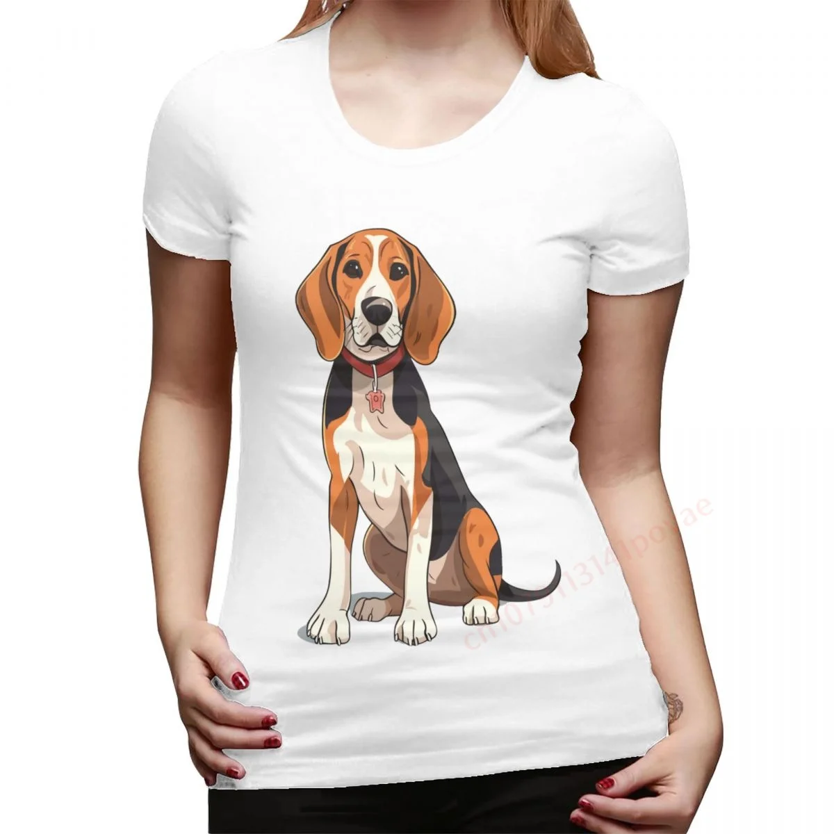 

100% хлопок, женская футболка American Foxhound Mom, футболки с короткими рукавами, женская рубашка, женская одежда, топ для девочек, повседневная футболка для любителей собак, подарок