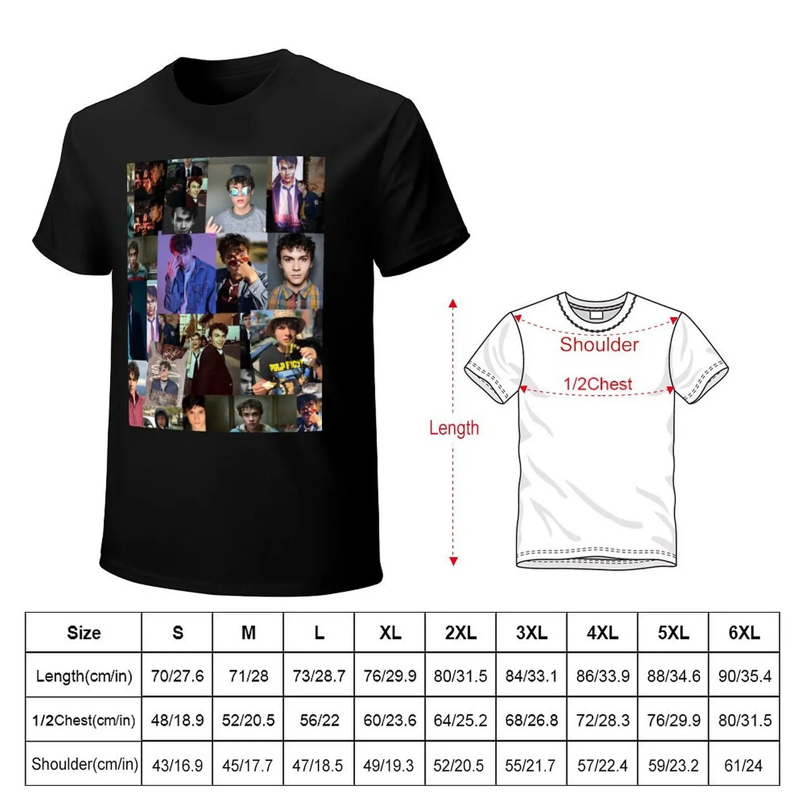 Benjamin Wadsworth Photo Collage Art T-Shirt Retro Graphic Print T-Shirt