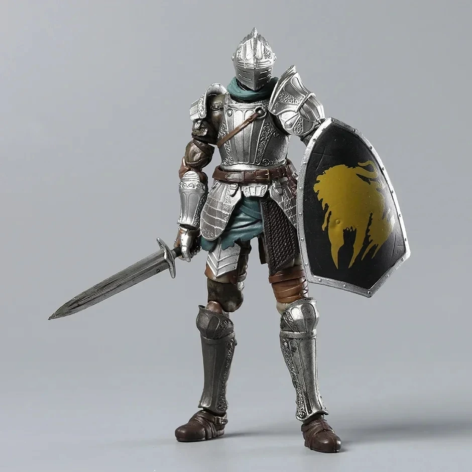 Dark Souls Anime Figma 590 Demons Souls Fluted Armor Knight Action Figure Model Statue Bookshelf Ornament Collectible Toy view 2