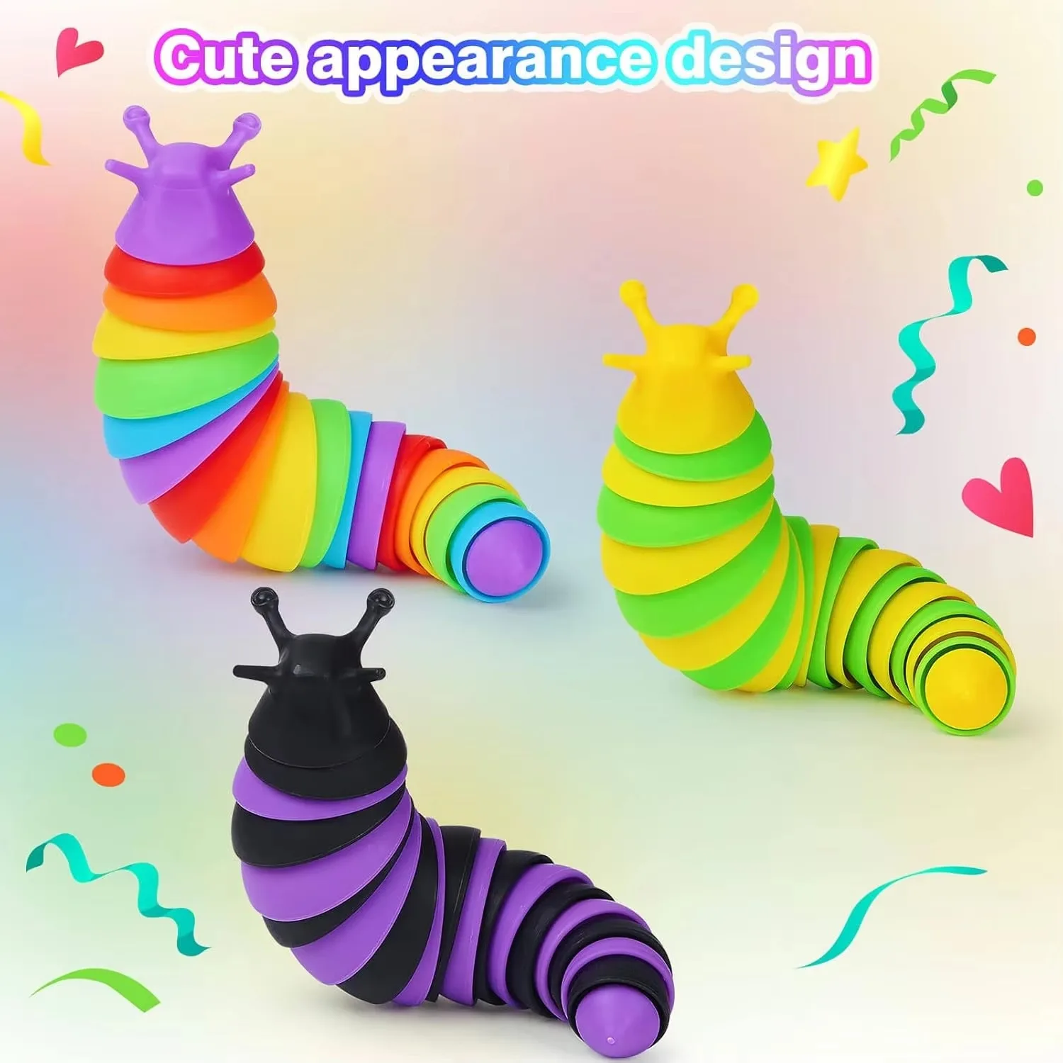 الملونة محاكاة كاتربيلر ضد الإجهاد لعبة مضحك تململ الضغط مفصلية ثلاثية الأبعاد الإجهاد المخلص هدية لعبة للأطفال الكبار