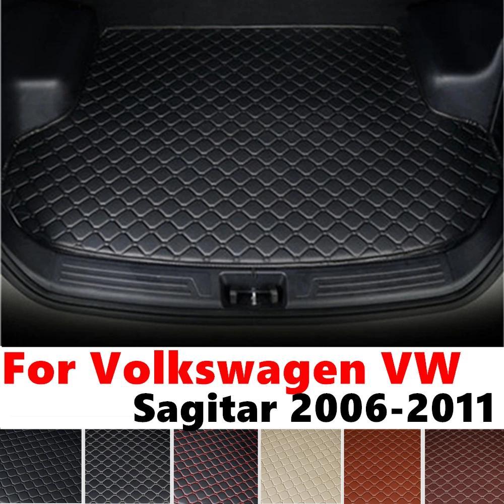 

Коврик для багажника автомобиля для Volkswagen VW Sagitar 2011 2010 2009 08-2006, Задняя подкладка для груза, внутренние аксессуары, задний багажник, коврик для багажа