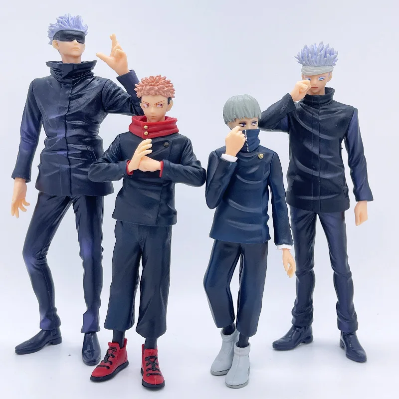 6er-Set Jujutsu Kaisen Anime Tigerstab Yuren Meng Eye Style Landschafts-Charm Meister Gojo Satoru Desktop-Ornament