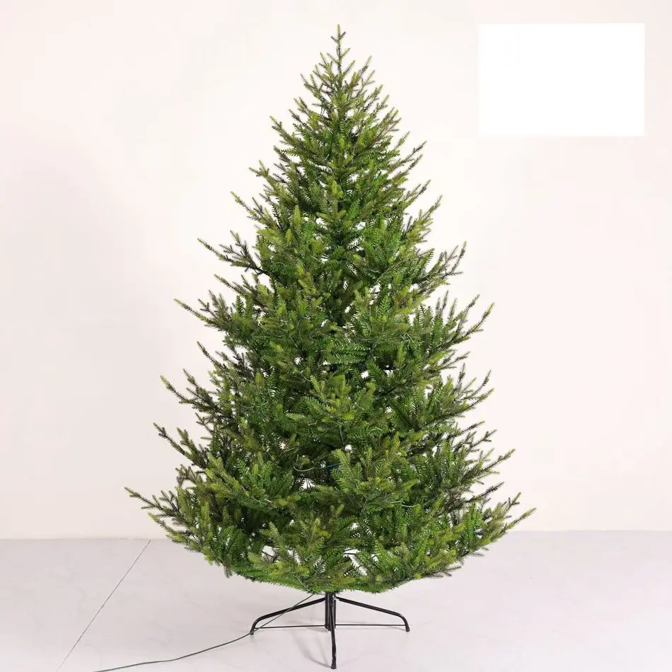 

Hot Selling ECO-friendly PE Christmas Tree with LED Lights Hinged Christmas Trees