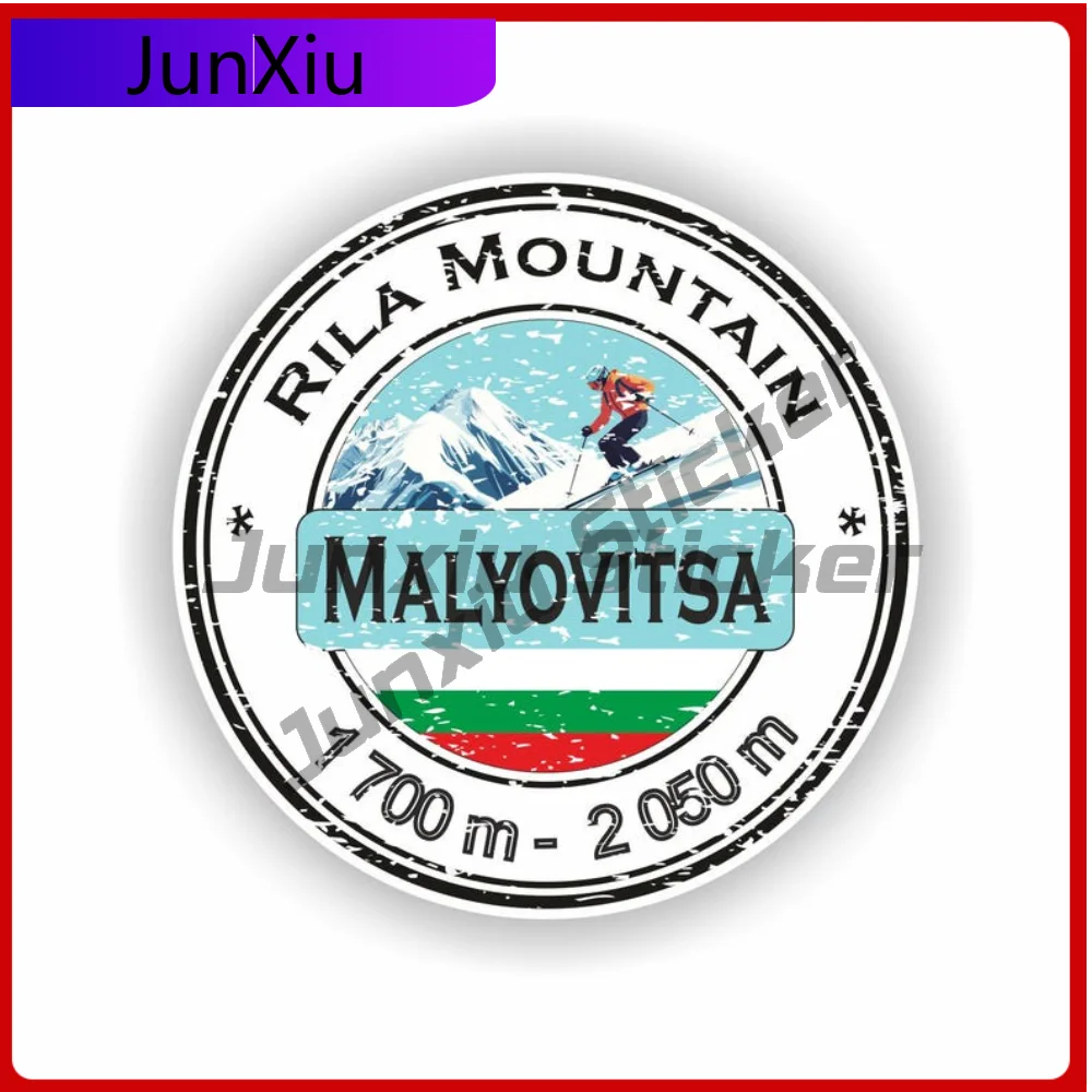 

Malyovitsa Rila Mountain Bulgaria Ski Snowboard Sticker High Quality Vehicle Sticker For Fridge Door Sun Protection Decoration