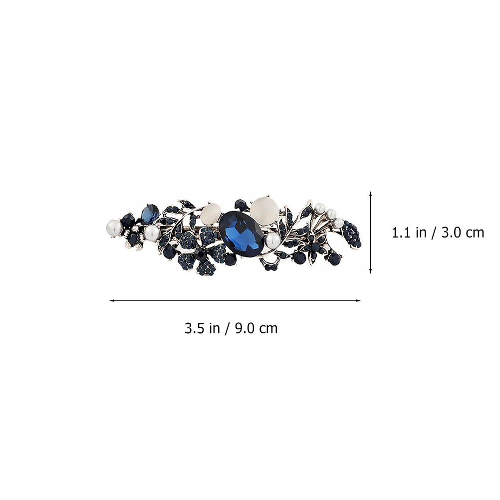 

2pcs Retro Single-line Hair Clip 9CM Long Alloy Spring Barrette for Women Girls Fashion Accessories Bridesmaid Hand