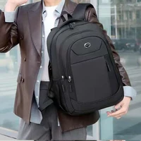 Men's and Women's Double-Shoulder Backpack - Solid Color - Business Travel, Business Trip, Commuting, Casual Use - Image 5