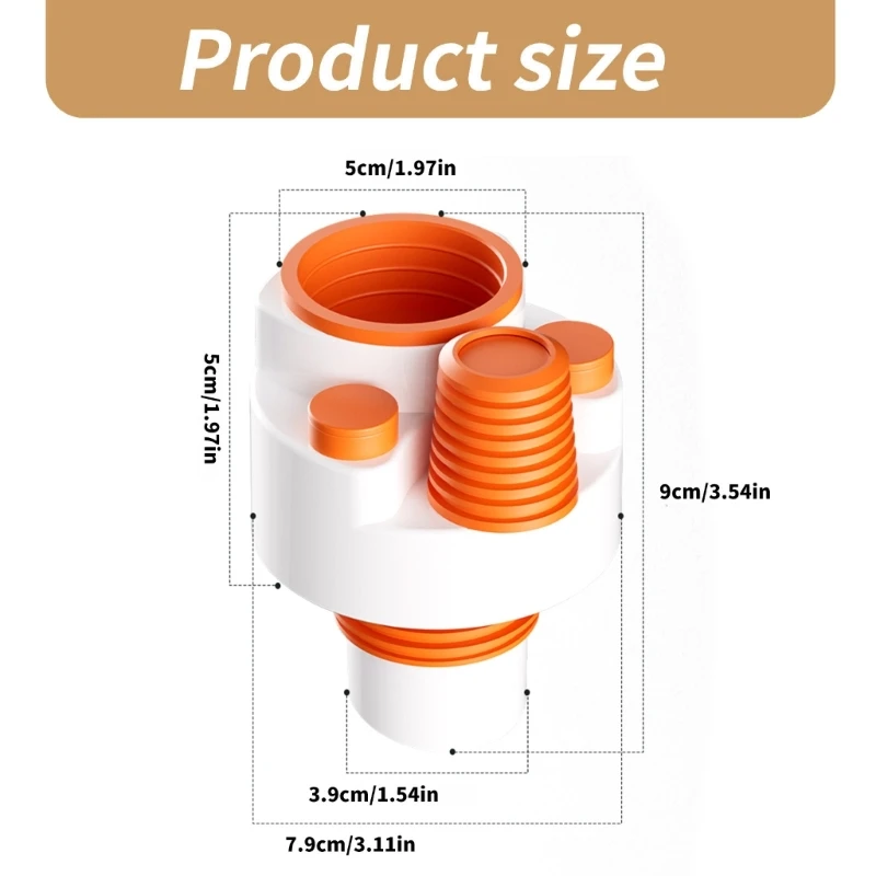 Deodorant Sewer Basins Sink Elbow Pipe Connector Washing Machine Floor Drain Pipe Tees Sewer Elbow Pipe Tees Joint Dropship
