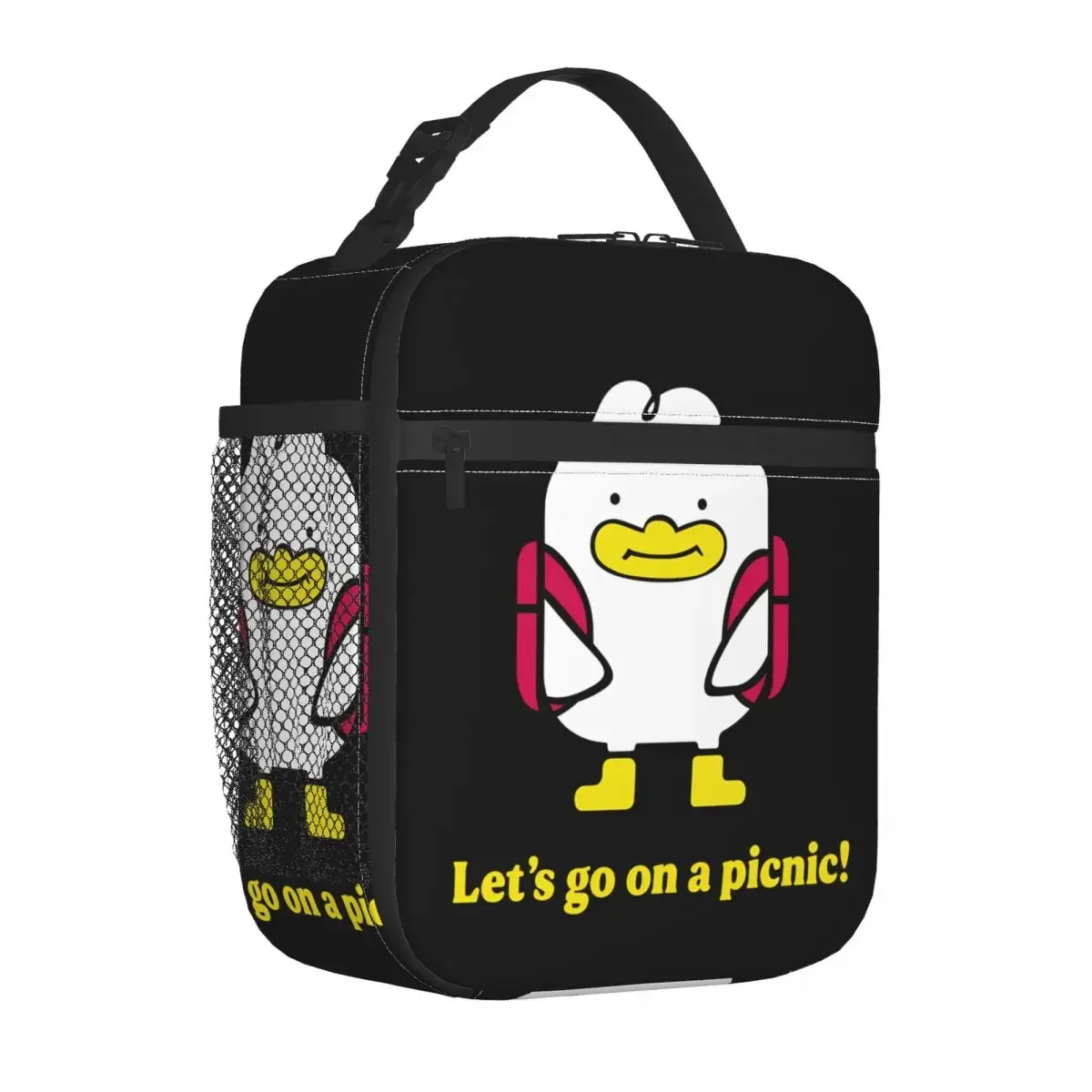 Многоразовая многофункциональная модная сумка Let's Go To A Picnic Jinu Card Kpop Demon Hunters Изолированная сумка для обеда большой емкости Re