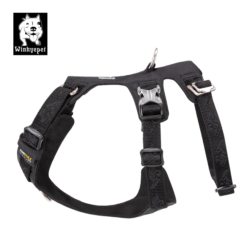 Winhyepet Dog Vest Harness Pet Straps Outdoor 3M Reflective Front Back Slip Collar Breathable Vest Traveling Cloth for Walking