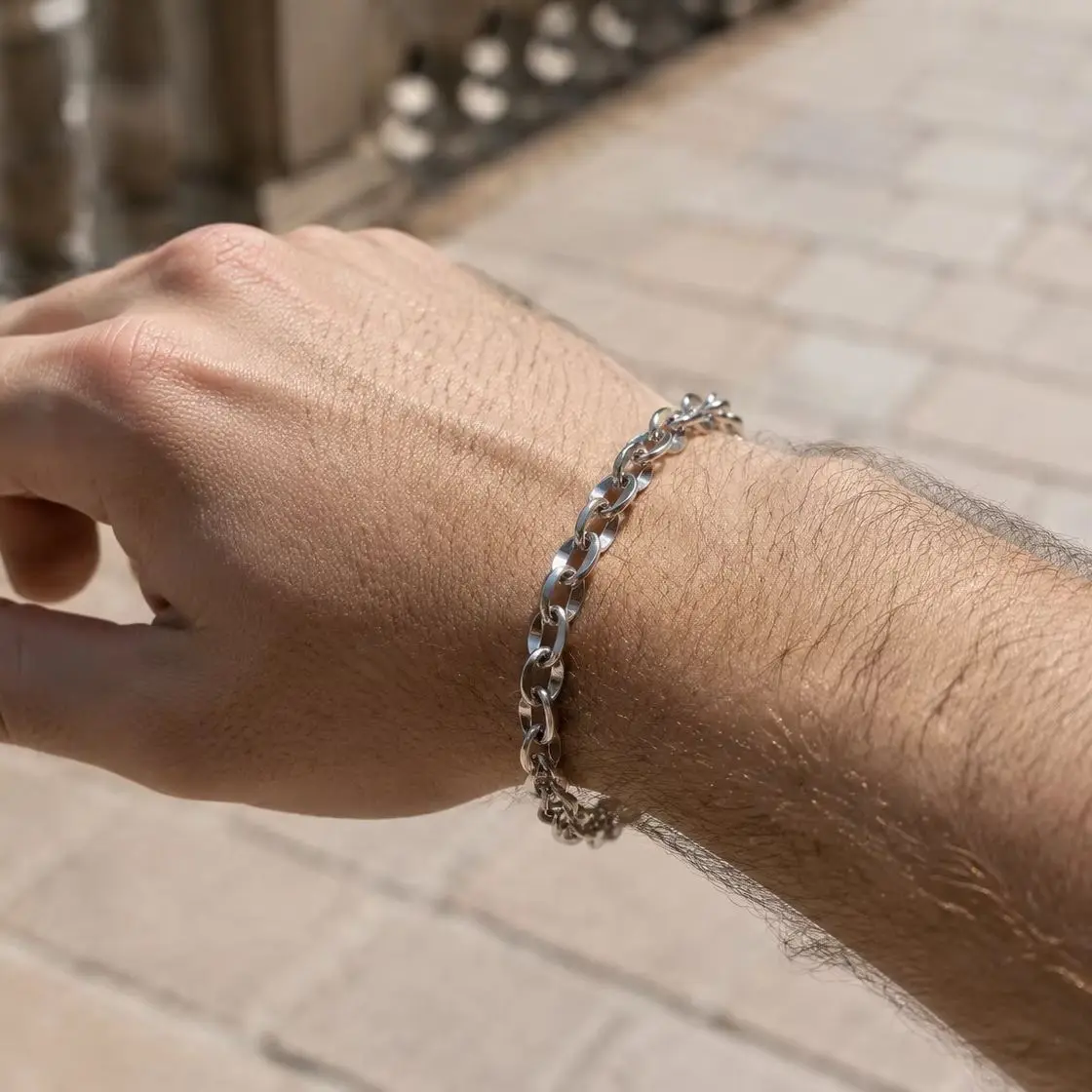Stainless Steel Bracelet for Women Men Minimalist Link Chains Jewelry Bulk Wholesale Supplier Custom