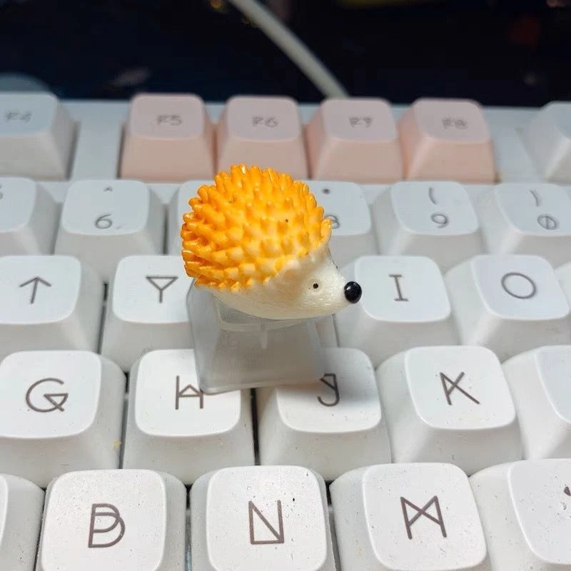 New Cute Animal Rabbit Mooncake Transparent Keycaps for Cherry Axis Game Mechanical Keyboard Keycap