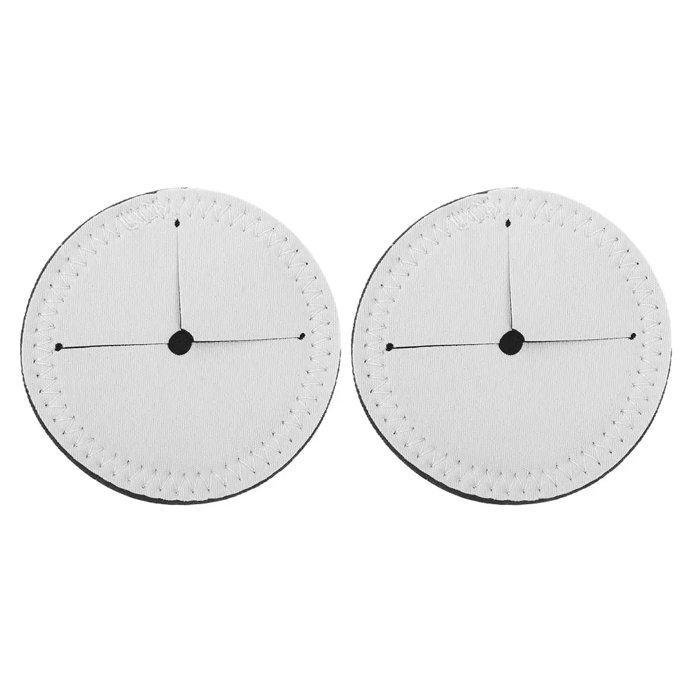 

2PCS Glass Coasters Cup Pad Mat Heat Transfer Sublimation Insulated Round Base Drink Ornaments Table Accessories
