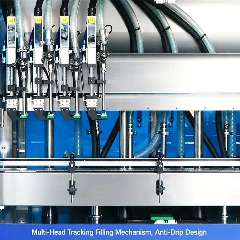 customized plastic jug bottling equipment multi head liquid filling station auto metering for large container processing site