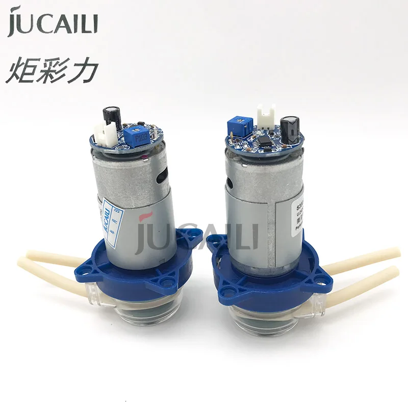 Jucaili Speed regulating peristaltic liquid pump 24V 7W DC Ink pump for Human Xuli printer DTF/UV white ink suction pump