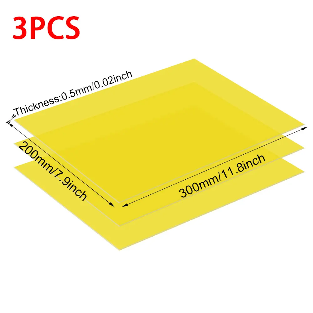 3Pcs 3240 Insulation Epoxy Plate Insulator Board 300x200x0.5mm for 3.2V 280Ah 320Ah 310Ah 90Ah 12.8V Lifepo4 Battery Pack Diy