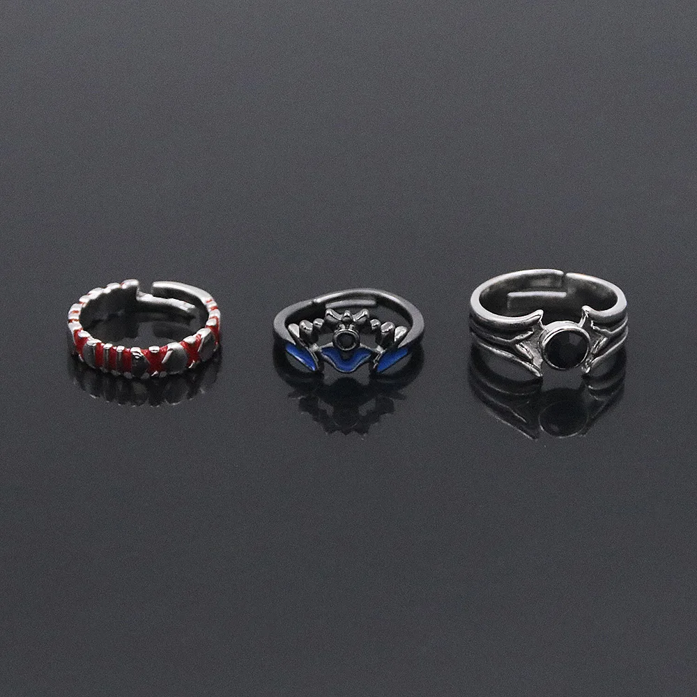 أنيمي السيف الفن على الانترنت حلقة Kirigaya كازوتو تأثيري المعادن قابل للتعديل خواتم للنساء الرجال مجوهرات الدعامة اكسسوارات #3