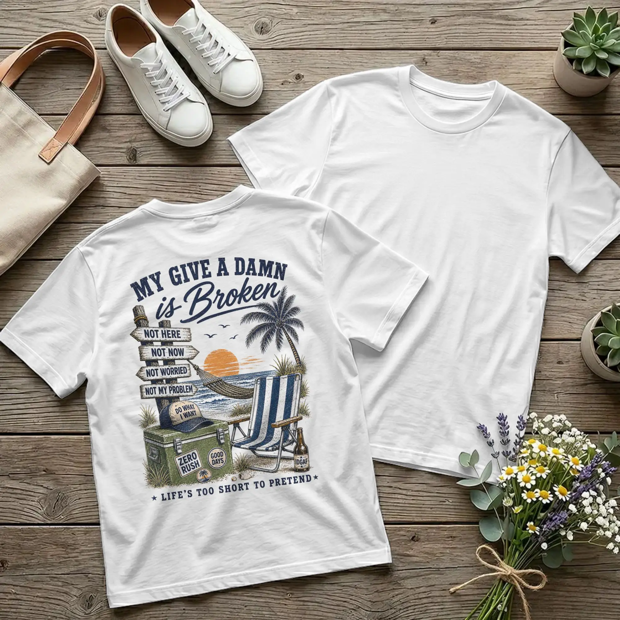 Backprint Novelty My Give A Damn is Broken Too Old to Care Club T-Shirts for Men Crew Neck Cotton T Shirt Funny Tees New Arrival