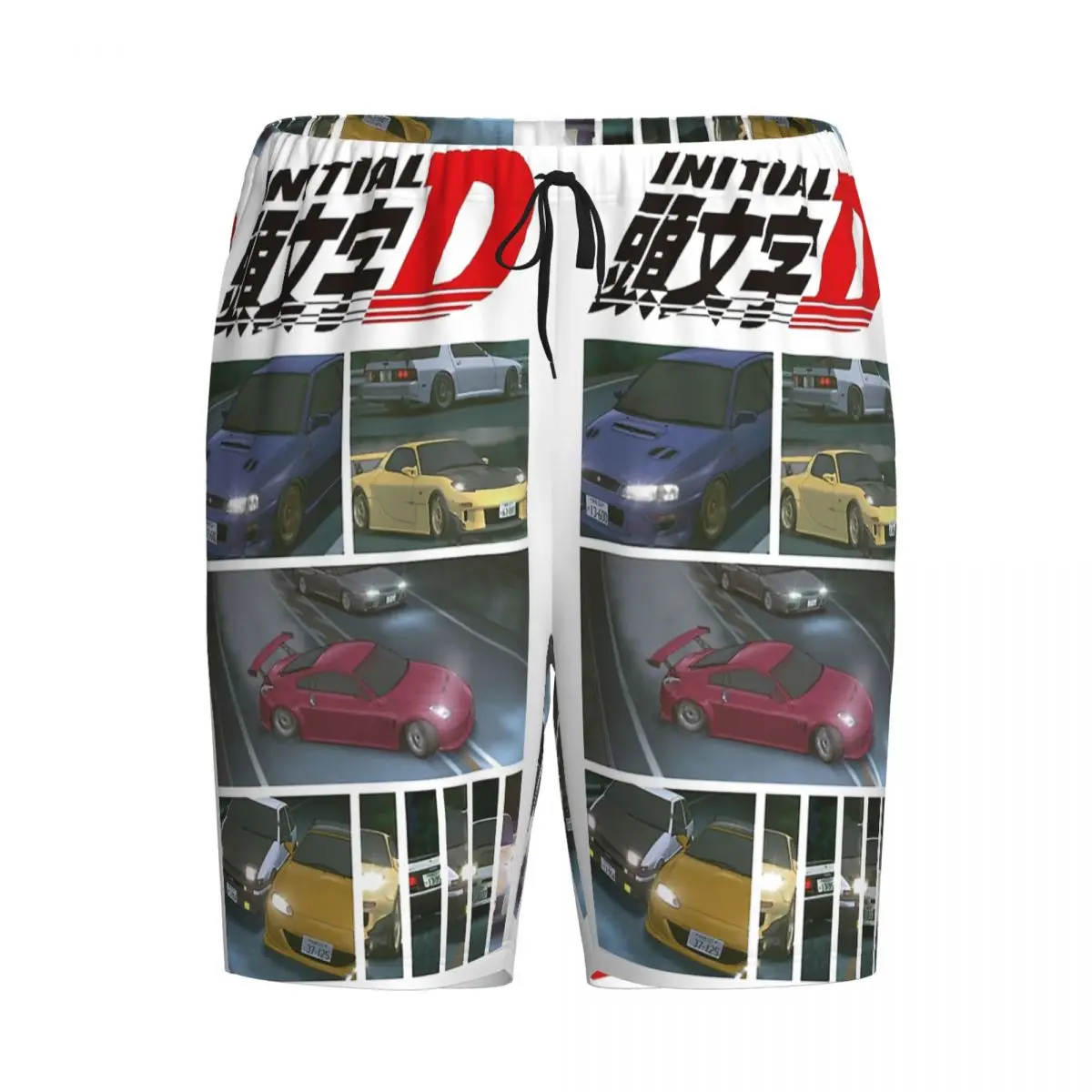 

Custom Initial D Neon Ae86 Shorts Sleeping Pants Men Pajama Pants Lounge Sleep Sleepwear Bottoms