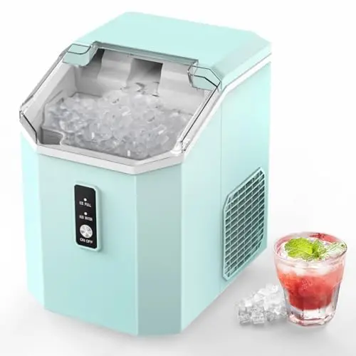 Ice Maker, Self Cleaning Ice Makers with One-Click Operation, 34Lbs/24H,