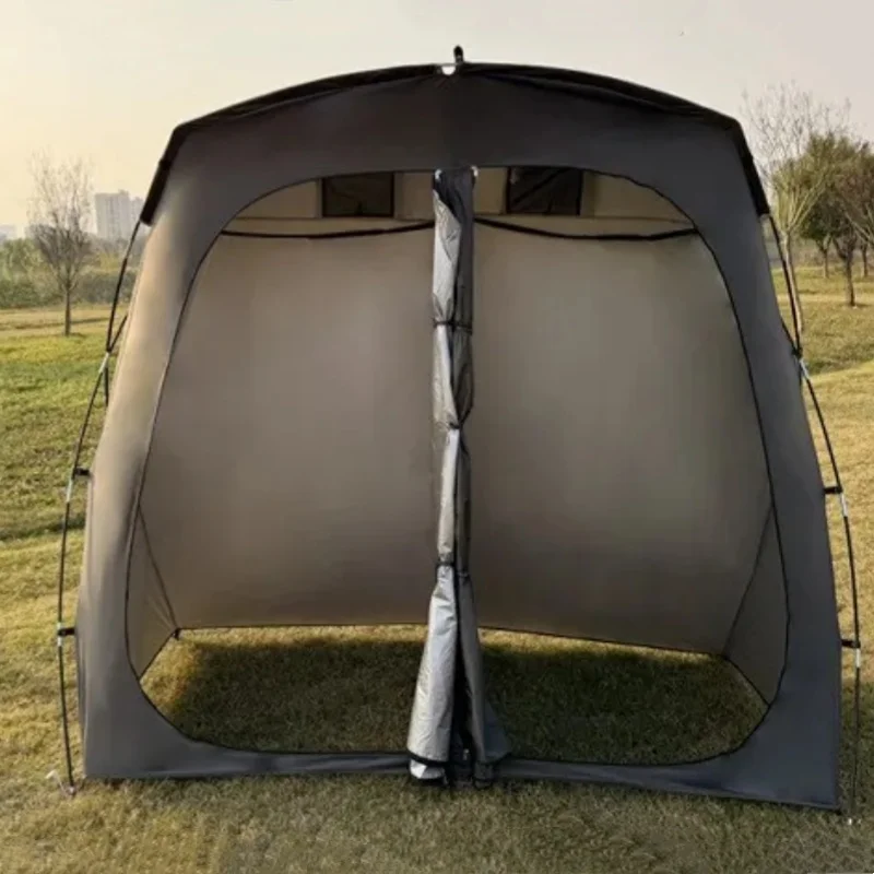 Dressing Room Outdoor Camping Bathroom Toilet  Portable Double Privacy Tent Picnic Fishing Shower Tent