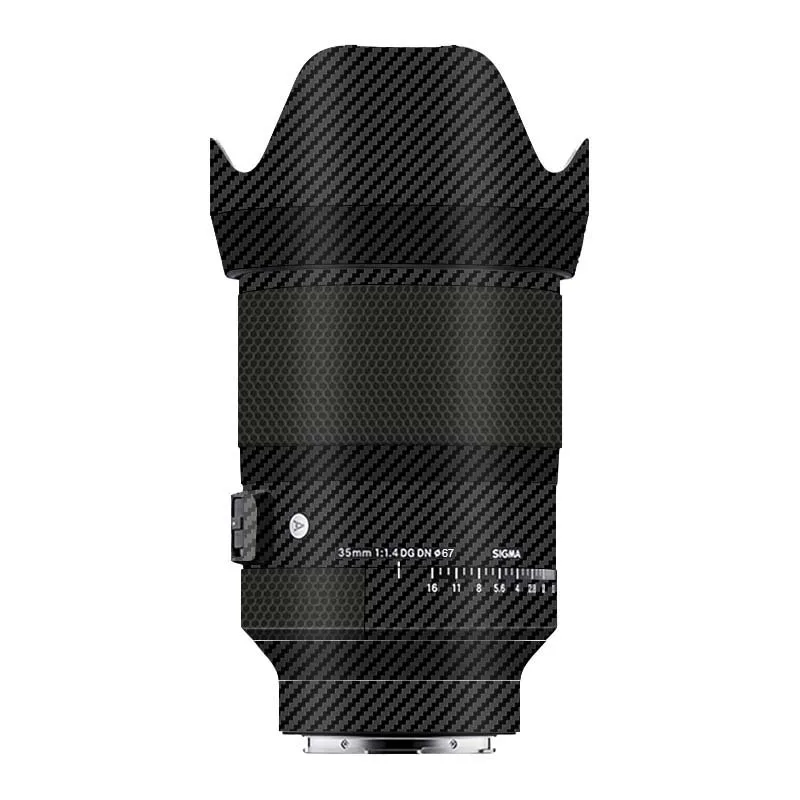 Película de envoltura de piel de lente de cámara para Sigma 35mm F1.4 DG DN 35mm F1.4 35F1.4, pegatina de piel, antiarañazos película protectora, calcomanía de cubierta
