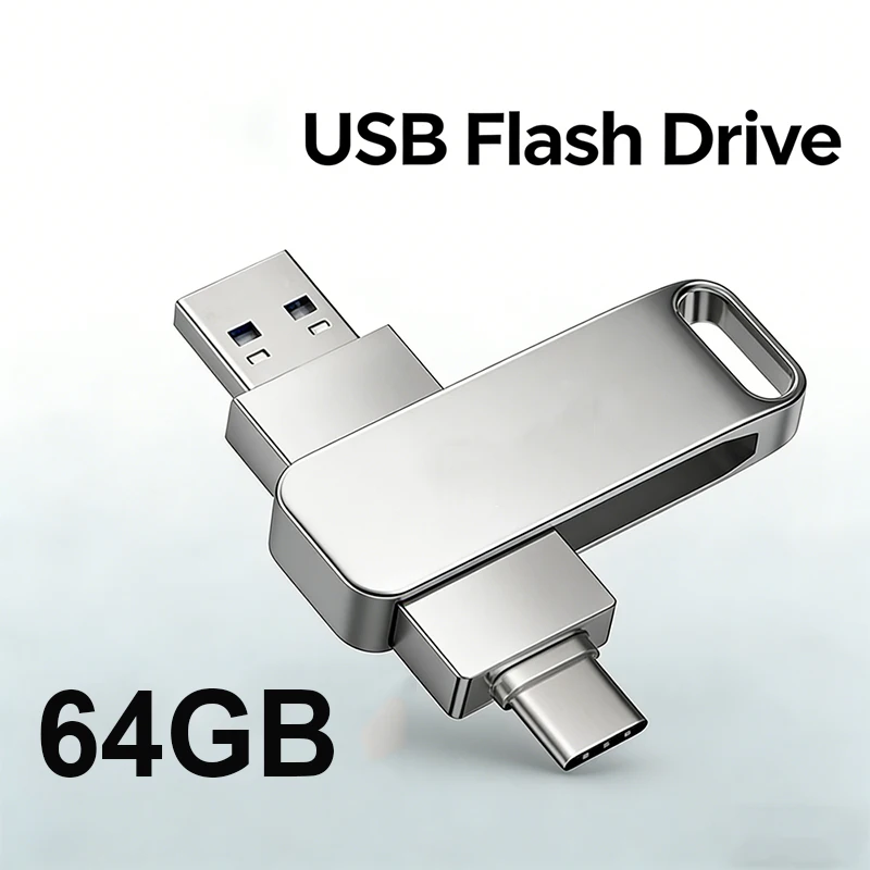 Lenovo USB3.2 USB-Stick 512GB OTG Pen Drive Hochgeschwindigkeits-Typ-C-Flash-Laufwerk Echte Kapazität Metall-Pendrive für Telefon und Computer