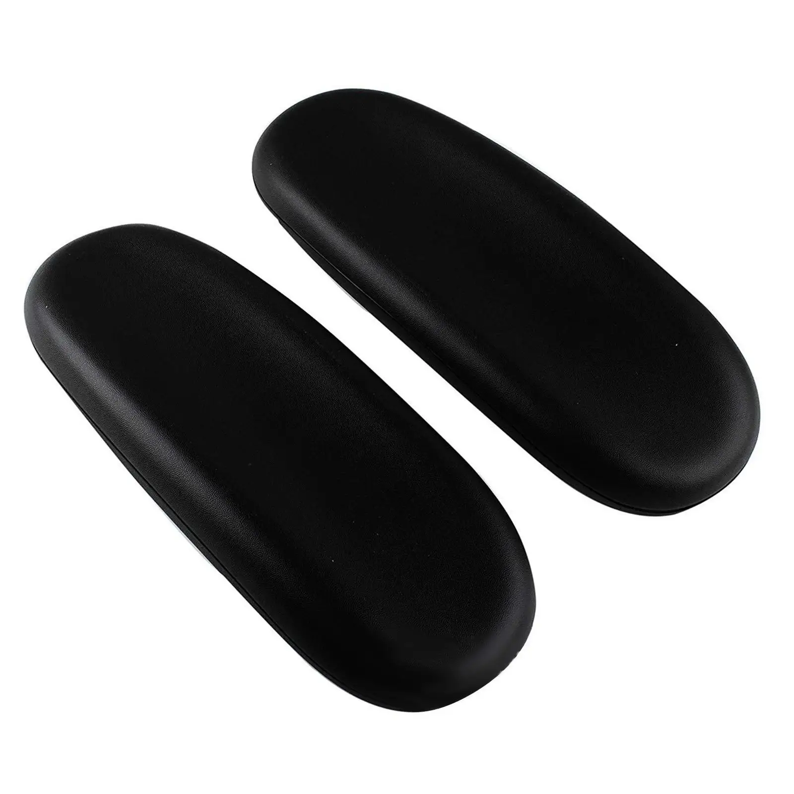 

High Density Memory Foam Chair Armrest Cushion Black PU Leather Pad for Office Rotating Chair