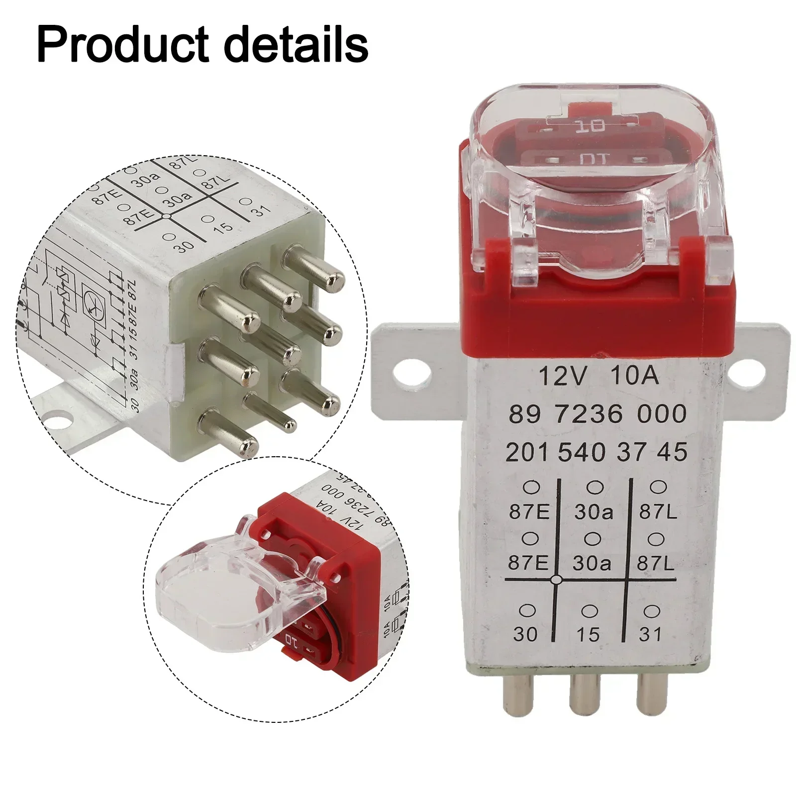 Replace Your Faulty Overload Protection Relay with this For Mercedes W201 W124 W126 compatible unit Gray and Red