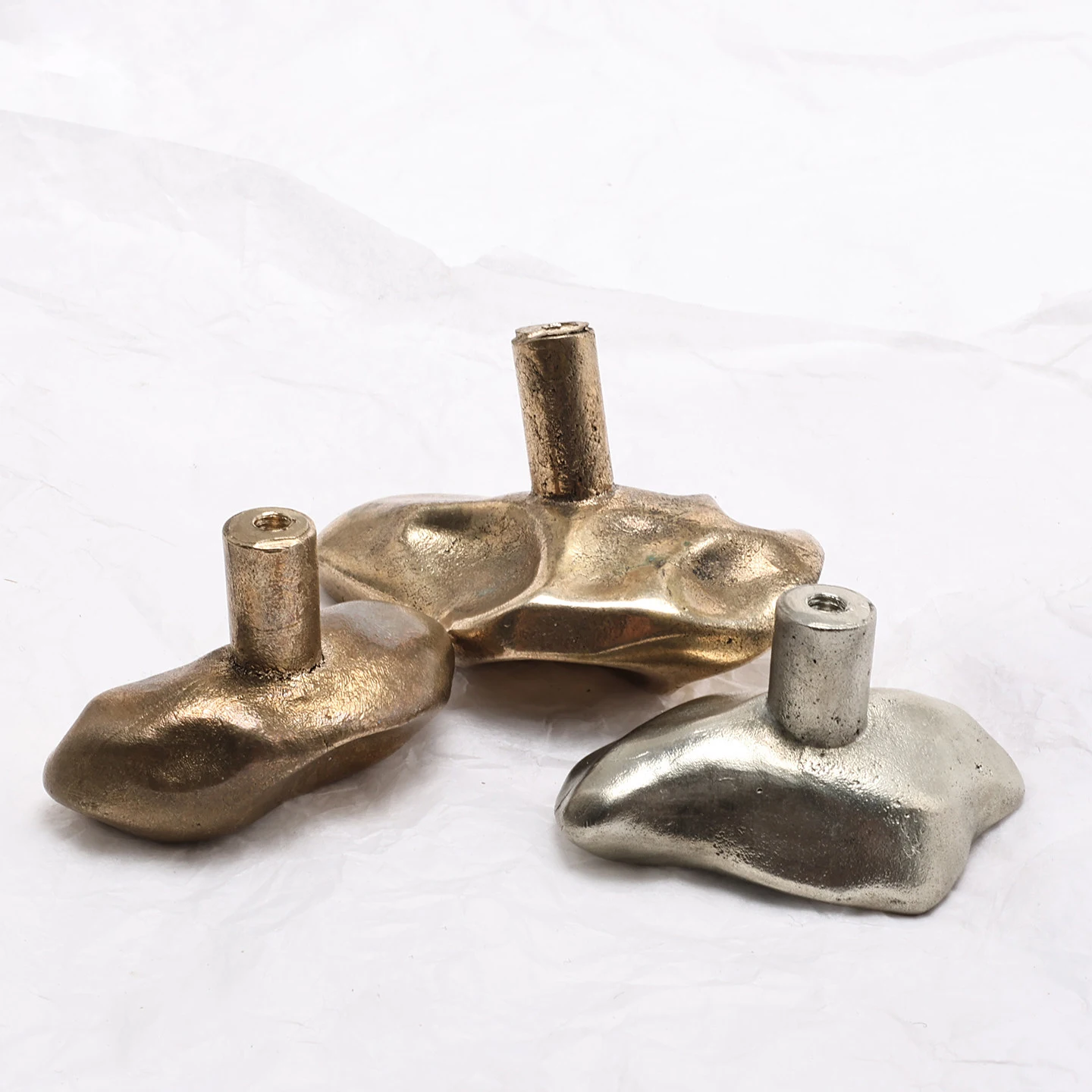 Stone shaped bronze cabinet handle — product image 18