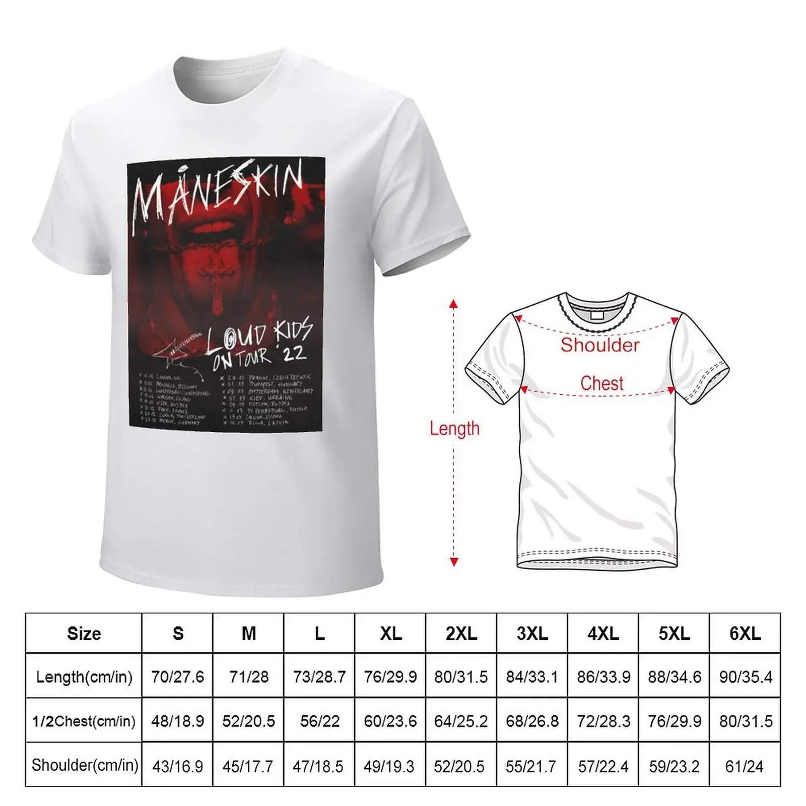 MANESKIN maneskin,m?neskin T-Shirt summer clothes vintage t shirts kawaii clothes korean fashion clothing for men