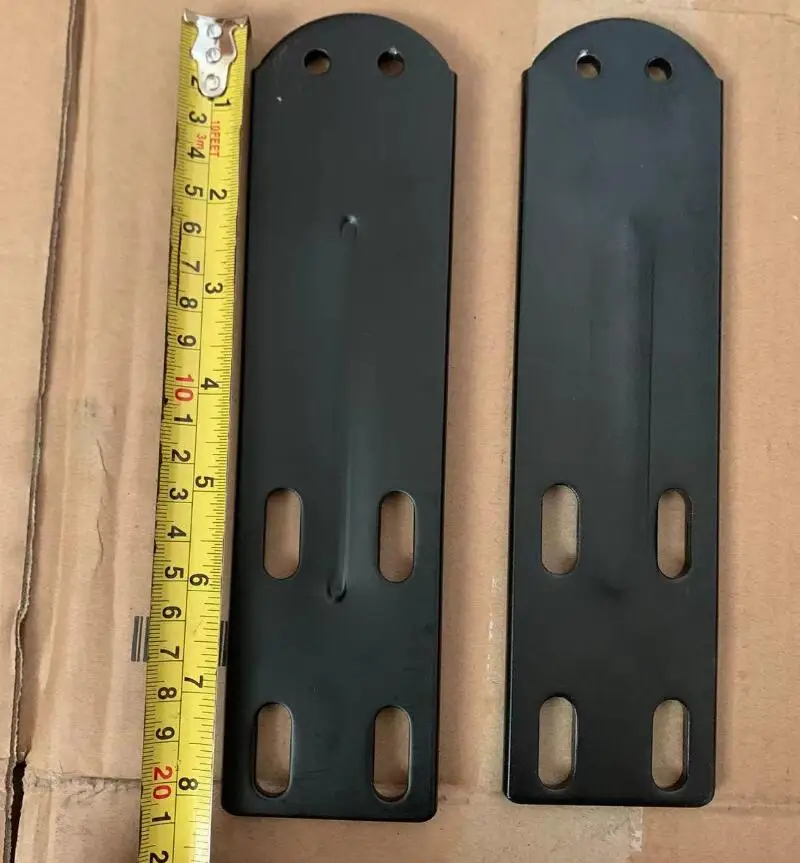 Metal Base Panel for Office Chair, Armrest Furniture Accessory, 4 Holes