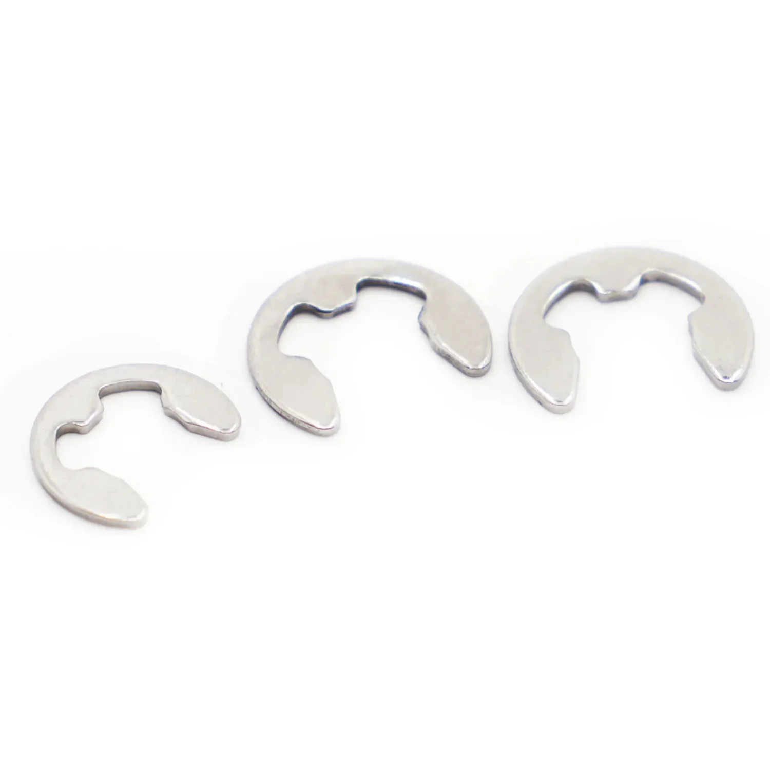 

M1.2 M1.5 M2 M2.5 M3 M4 M5 M6-M15 304 Stainless Steel Shaft Bearing Retaining Ring Washer Snap Collar E Type Clip Circlip GB896