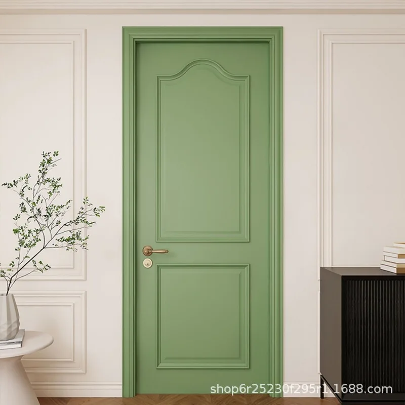 

Mofan high-end white French paint wooden door bedroom door full set household indoor complete set cream room door wholesale