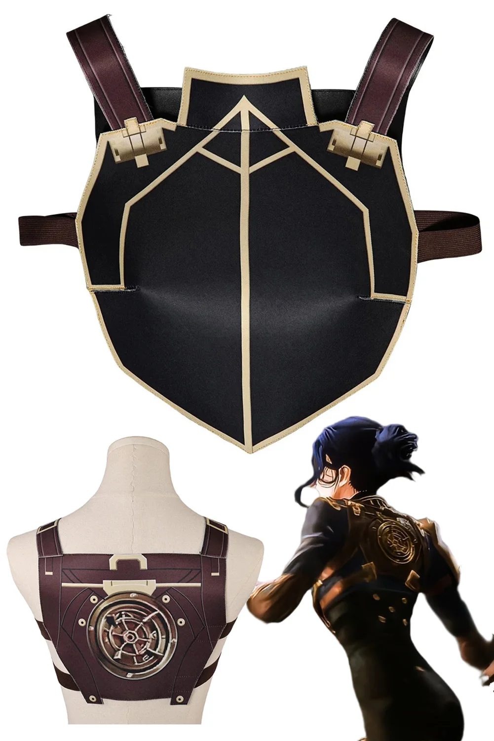 Disguise Arcane Caitlyn Kiramman Cosplay Chest Armor 2024 Game LoL TV 2 Costume Women Roleplay Outfit Fancy Dress Up Party Cloth