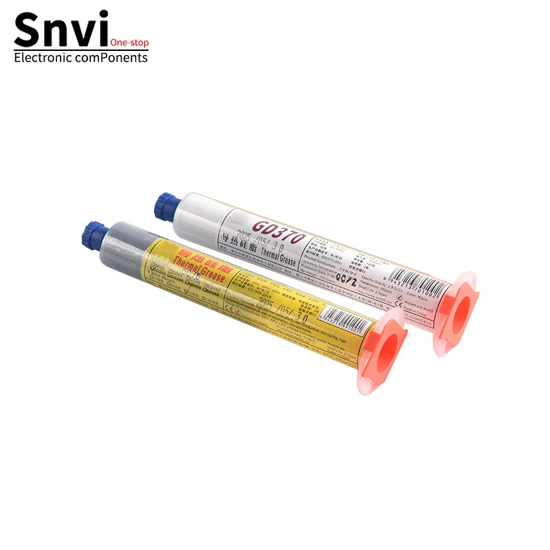 شحم حراري عالي التوصيل / معجون سيليكون موصل للحرارة - لوحدة المعالجة المركزية لسطح المكتب وبطاقة رسومات الكمبيوتر المحمول - حزمة حقنة