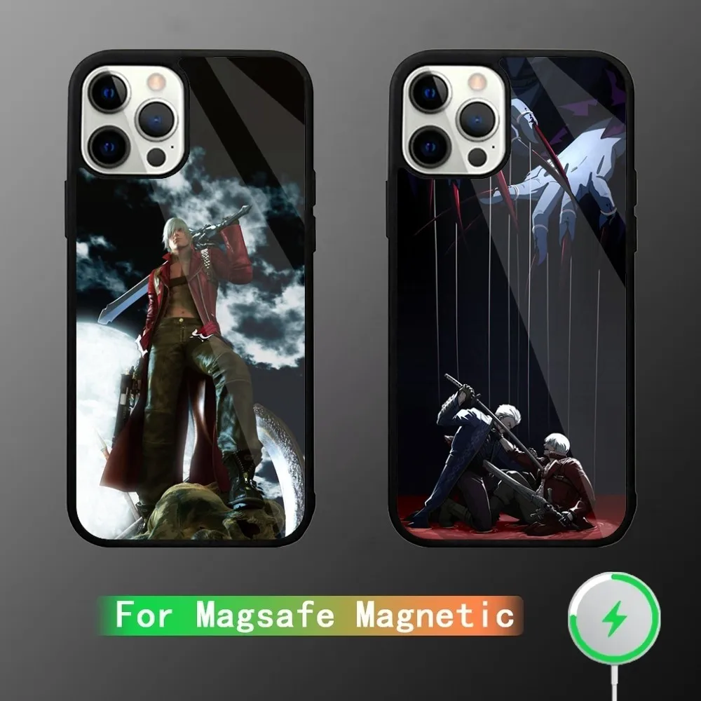 

D-Devil May Cry 5 Phone Case For iPhone 16,15,14,13,12,11,Plus,Pro,Max Mini Magsafe Magnetic Wireless Charging