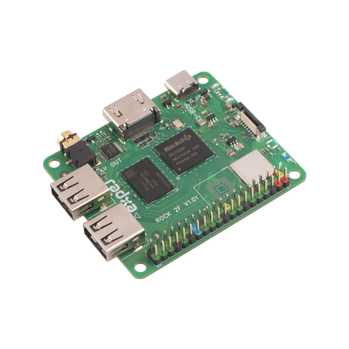 Radxa ROCK 2F RK3528A 4-core CPU, GPU, and HDMI with 4K Output