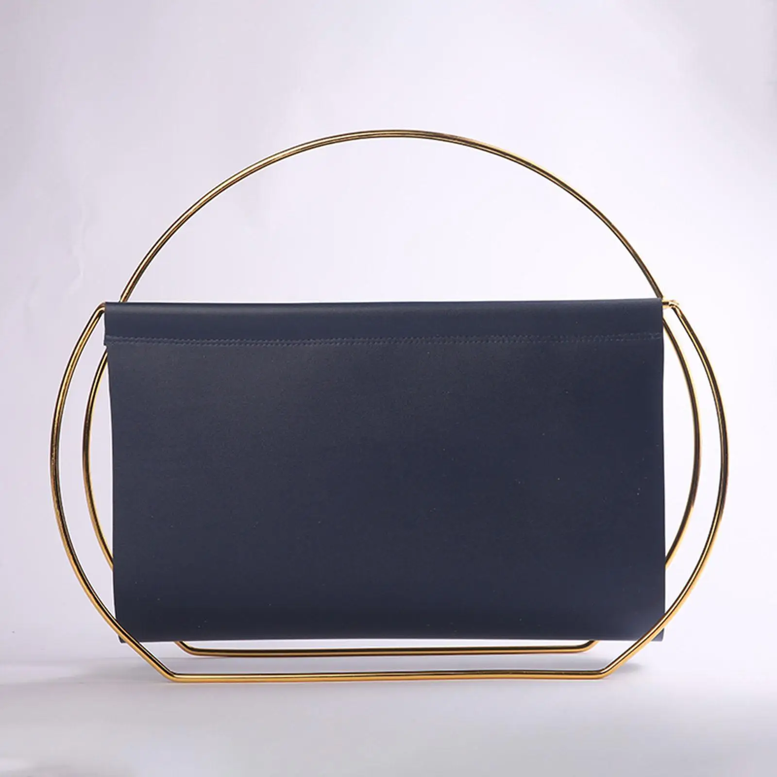 Nordic Style Magazine Rack Metal Folder Organizer Desktop Paper Tray for Living Room Office Document Storage