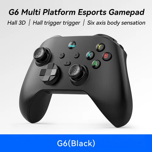 Controlador de juego móvil Bluetooth inalámbrico G6 con disparador Hall y joystick Hall compatible con interruptor/pc