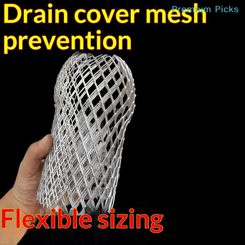 portableRain Drain Pipe Gutter Filter 1/2/4Pcs Rustproof Stainless Steel Mesh Guard Reusable Leaf Debris Mud Trap for Home Roof
