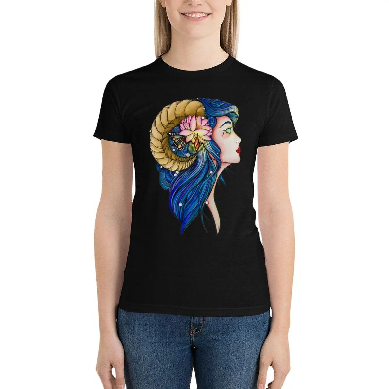 Goddess of Power and Strength T-Shirt Aesthetic clothing blanks clothes for Women