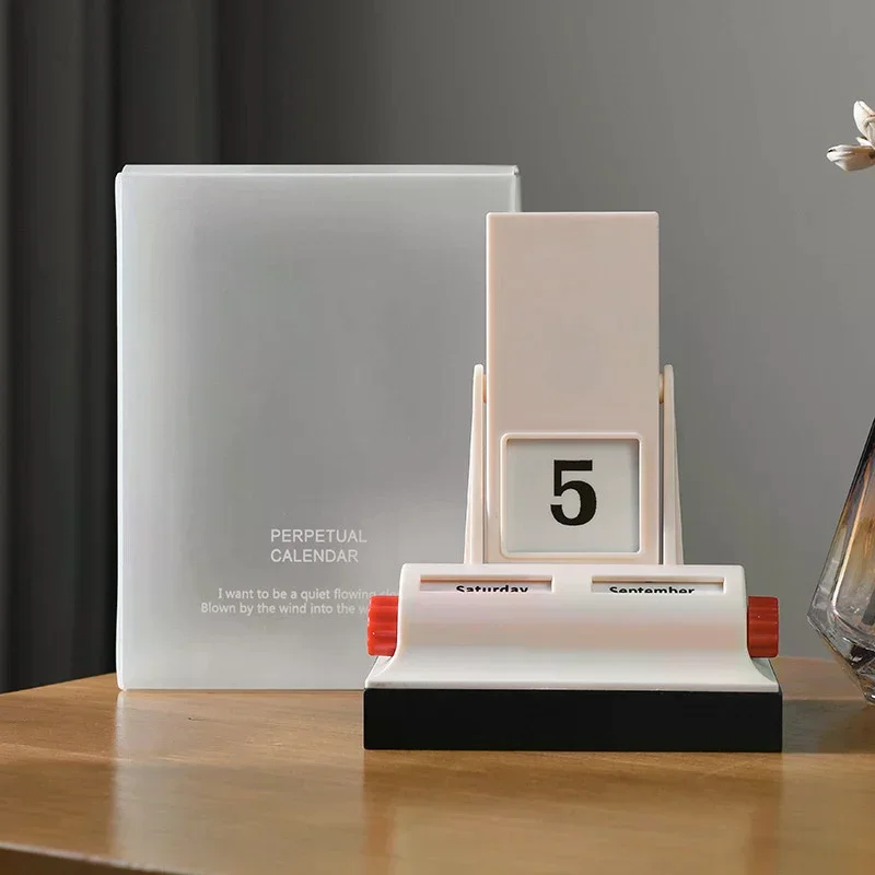 1 قطعة تقويم الوجه منضدية زخرفة ديكور مكتب التقويم سطح المكتب التقويم الدائم لفندق مكتب غرفة نوم غرفة المعيشة