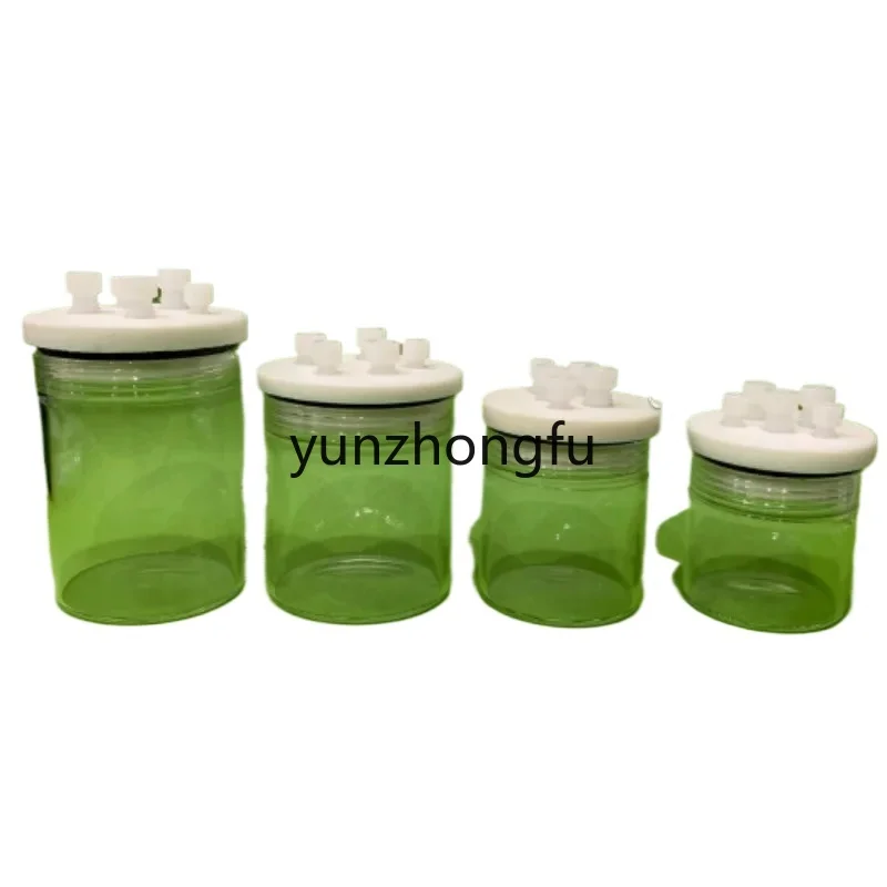 C001 sealed cell, straight five hole sealed cell, three electrode system. Electrochemical electrode.