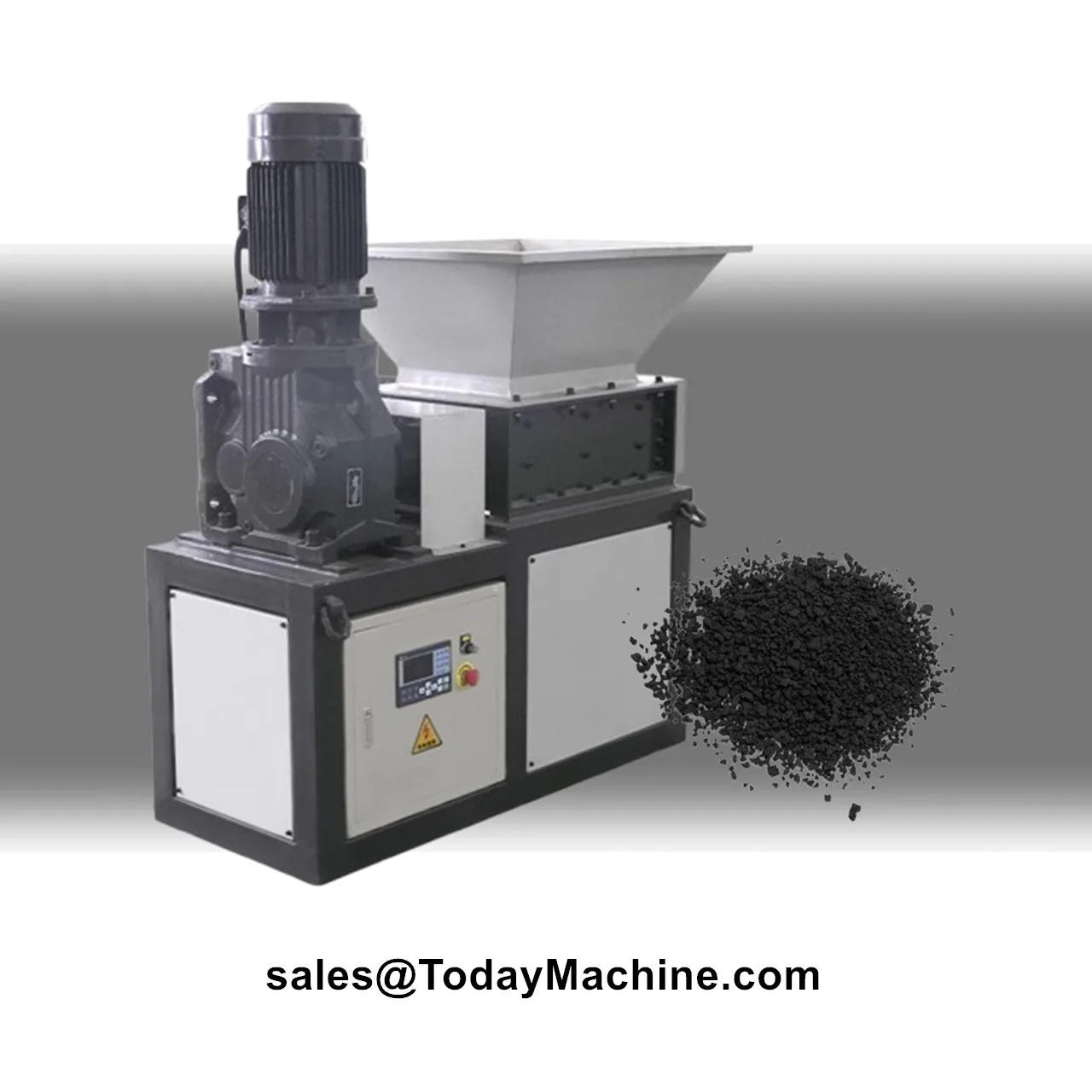 Double Shaft Shredder Machine with Gearbox and Pump for Scrap Metal Plastic