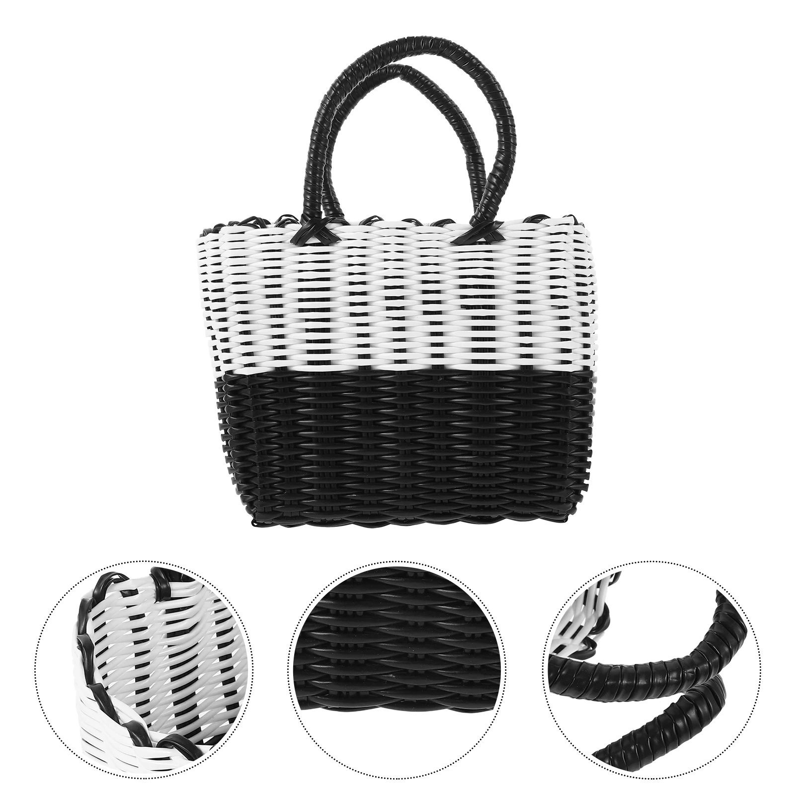 

Rustic Handheld Woven Multi-Functional Food Storage Fruit Picking Decorative Picnic Basket With Handle Handmade Storage Basket