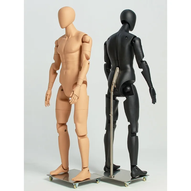 Full body model props, men's and women's sports running robots can move joints, multi-functional modeling platform