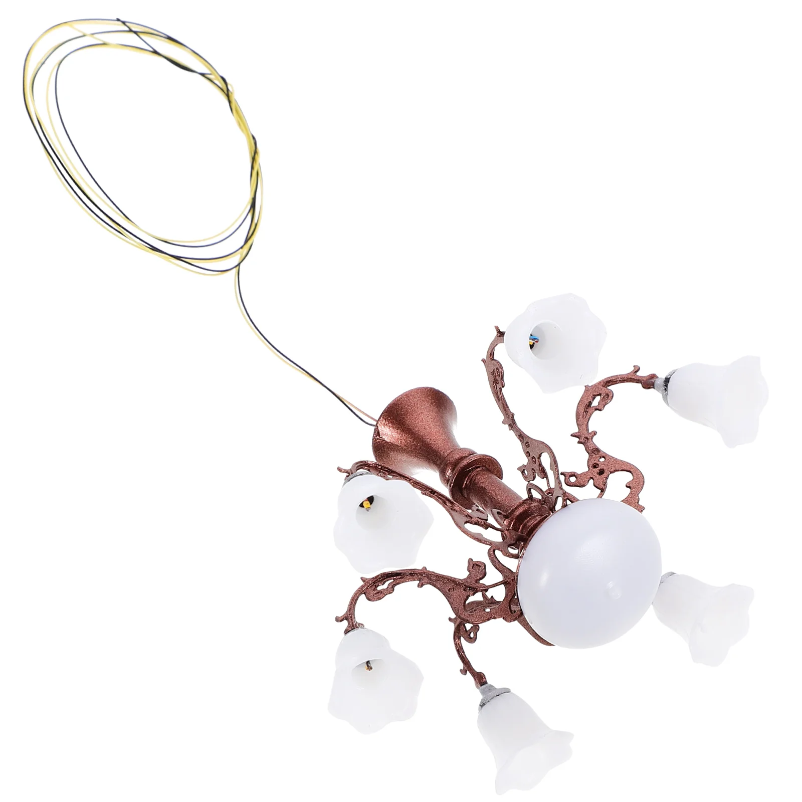 

Kit Model Chandelier Little House Furniture Ornaments Ceiling Lamp Abs Miniature Lighting Small