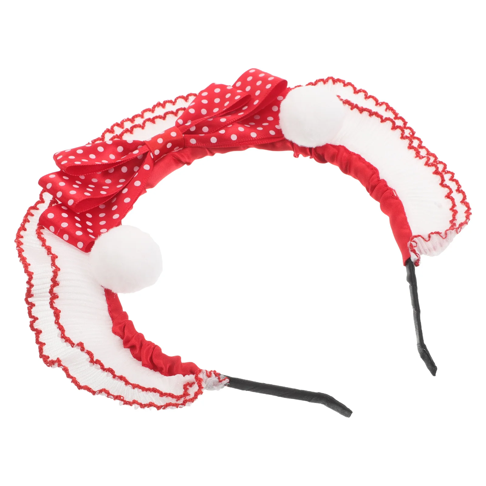 

Lolita Bow Headband Satin Lace Hair Accessories Party Valentine Girl Hoop Costume Headbands Holiday