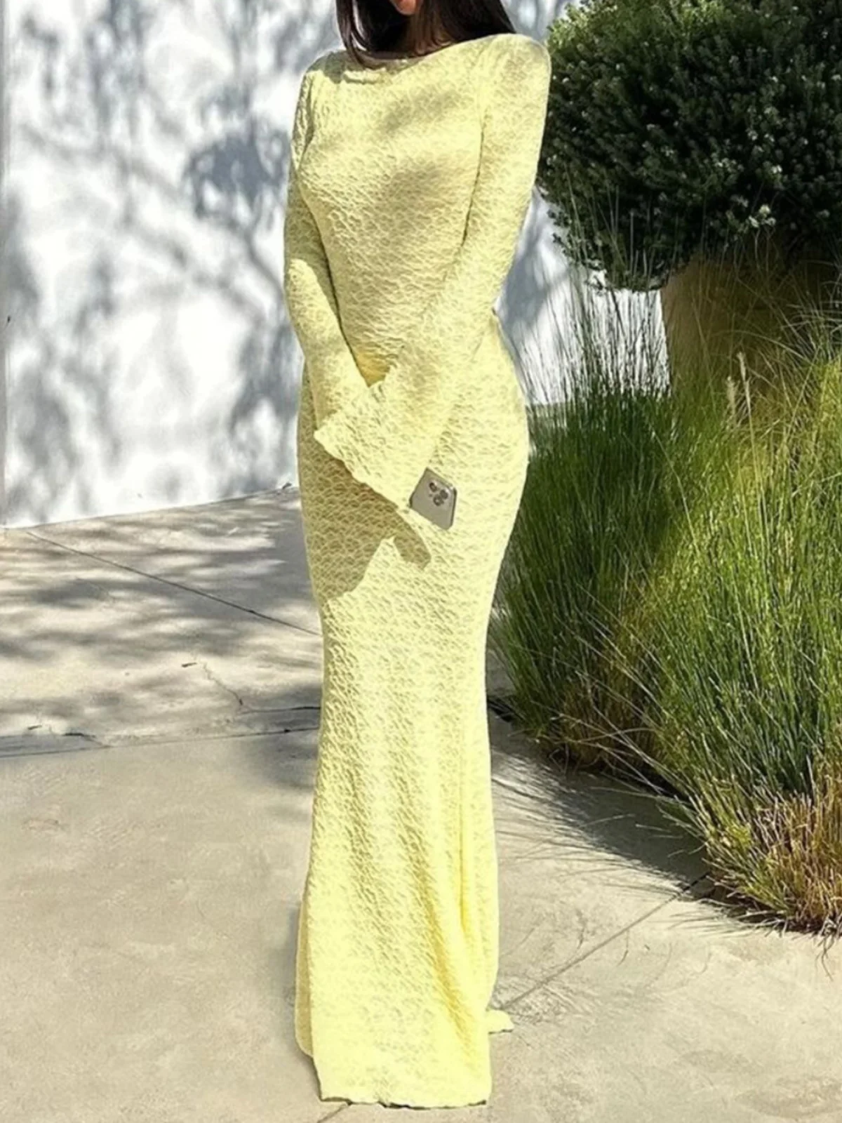 

Женская длинная све круглая трикотажная юбка Ne Dr Flared Sve Spring Faion Pure Desire Sle с эластичной резинкой на талии и хвостом